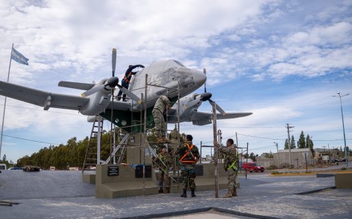 El Municipio y la Fuerza Aérea acondicionan la Plazoleta Soldado Héctor Bordón