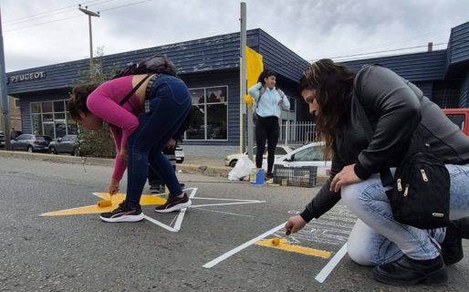 Pintaron una Estrella Amarilla en memoria de Matías Miranda, víctima de un siniestro vial en Ruta 3
