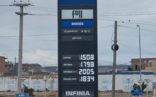 Aumento en los combustibles: en Comodoro el litro de diésel ya superó los $2 mil