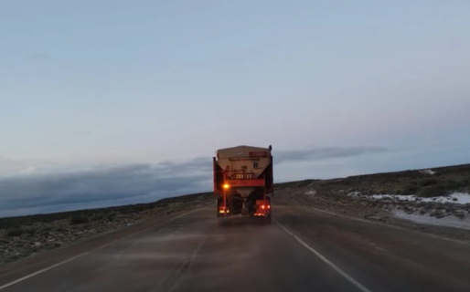 Piden precaución para circular en un tramo de Ruta 3 por lluvias y neviscas