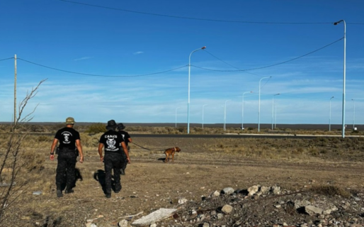 Este miércoles hubo un nuevo rastrillaje por Antonio Campos en Trelew