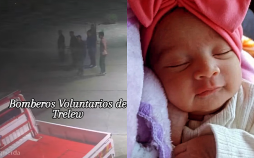 Bomberos de Trelew salvaron la vida de una bebé que no podía respirar