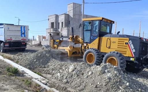 Se potencian los trabajos viales en los barrios de Comodoro