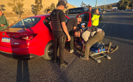 Un hombre terminó herido tras un choque en cadena en Ruta 3