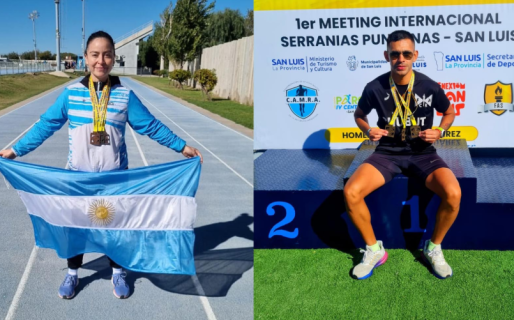 Atletismo: Podios para Vidal y Chiorazzo en el 1º Meeting Internacional Master de San Luis
