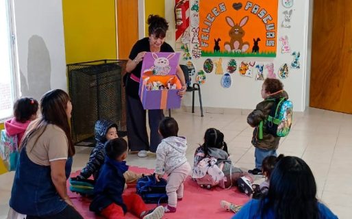 El CPB Stella Maris celebró las pascuas con los niños del Jardín Maternal