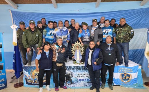 La Virgen de Luján que acompañó a los combatientes en Malvinas visita Comodoro