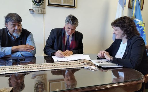 Autoridades de la UNPSJB recibieron al presidente del Instituto Gesell