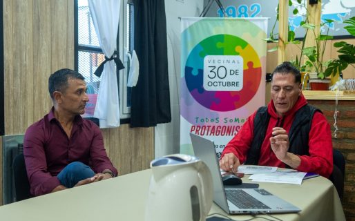El Municipio avanza en acciones conjuntas con la vecinal del barrio 30 de Octubre para mejorar el entorno urbano