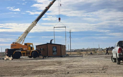 Ostoich sobre las casas modulares: «Es un trabajo conjunto con Provincia y gracias a la decisión de Othar de entregar el predio»