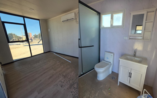 Así se ven por dentro las casas modulares que están instalando en Palazzo