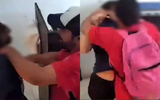 Un hombre le pegó con una pala a un ladrón para defender a una mujer de un robo en una pizzería