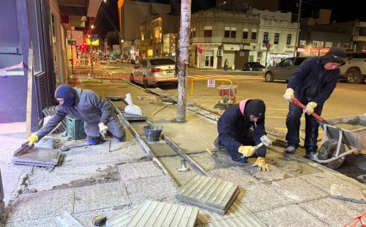 Infraestructura municipal avanza con el mejoramiento de veredas en la calle San Martín