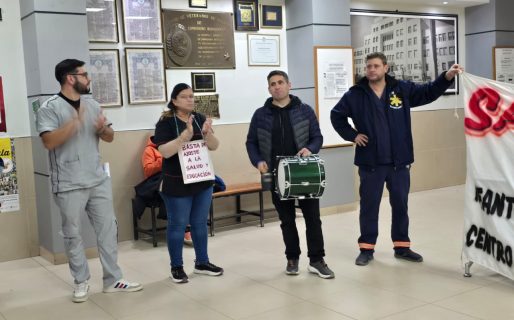Trabajadores de la salud realizaron un ruidazo: «Hay salarios que no llegan a los 2 millones de pesos»