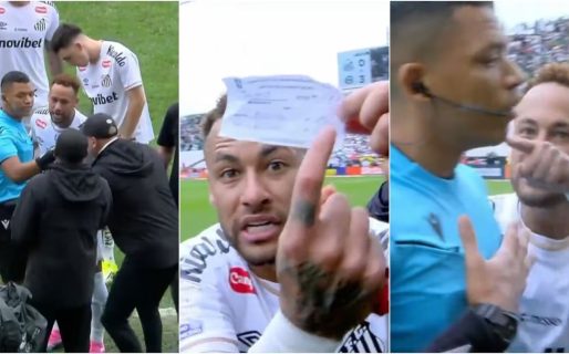 El ataque de furia de Neymar: el árbitro se equivocó en el cambio, lo sacó del partido y no le permitió volver