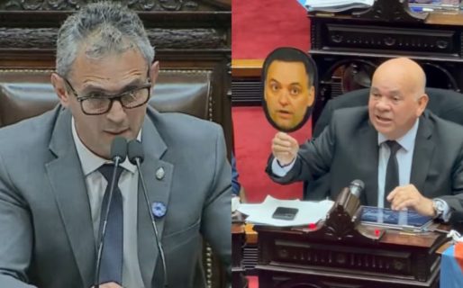 El cruce de Martín Menem con un diputado y excombatiente de Malvinas que llevó una careta de Adorni
