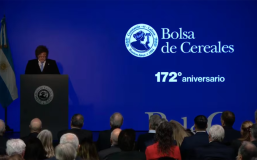 Milei anunció una baja en las retenciones para el trigo, la cebada y la soja