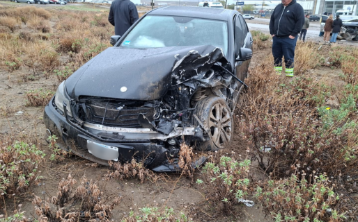 Un hombre resultó herido tras un violento choque en Ruta 26