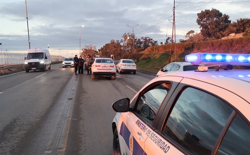 Un choque involucró a tres rodados durante la mañana frente al Chalet Huergo