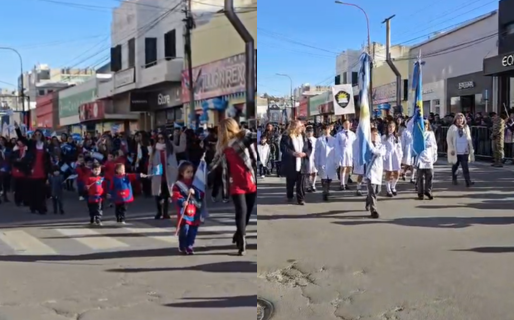El Nivel Inicial y Primario dijeron presente en el desfile de Comodoro