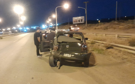 Un choque en cadena ocurrió frente al hotel Su Estrella