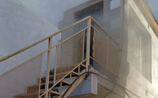 Bomberos acudieron a incendio en una vivienda de Fracción 14
