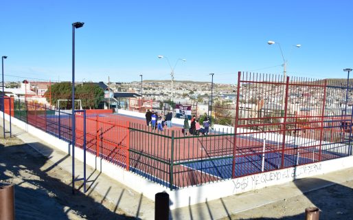 Reacondicionaron el playón deportivo del barrio Cerro Solo