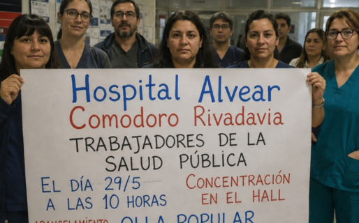 Trabajadores del Hospital Alvear van a la retención de servicios y realizarán una olla popular