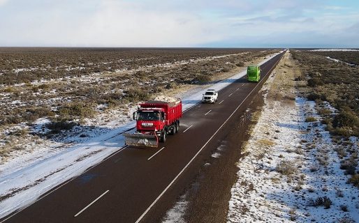 Parte de Rutas en Chubut: Condiciones invernales y precauciones