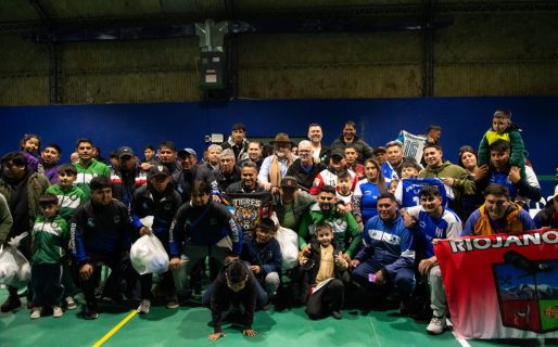 Se entregaron materiales deportivos a la Liga Norteña de Fútbol de los Barrios