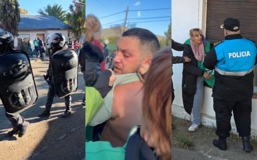 Las impactantes imágenes de la protesta de ATE en Km 3