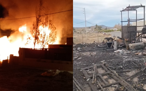 Investigan un presunto incendio intencional contra una rescatista que ahora pide ayuda para sus animales