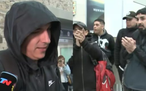 La ovación a Los Fundamentalistas del Aire Acondicionado en el aeropuerto de Comodoro 