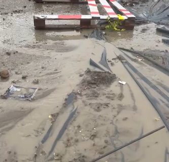 <strong>Denuncian accidentes por una obra sin terminar sobre calle Martín Fierro</strong>