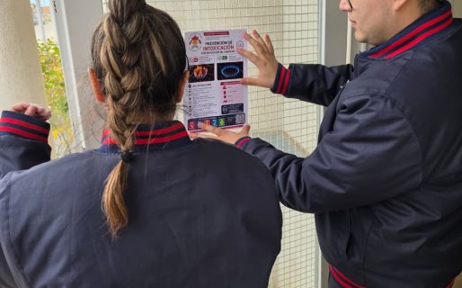 Bomberos llevan adelante una campaña para prevenir intoxicaciones por monóxido de carbono