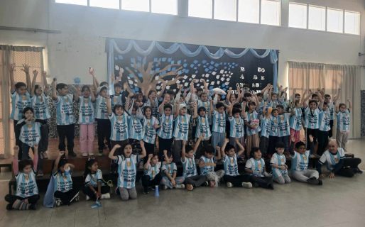 La pasión mundialista llegó a las aulas: así alentaron los chicos de la Escuela 221