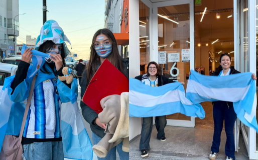 Locura en el centro tras el triunfo de la Selección