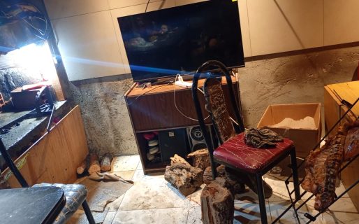 Estaba haciendo asado y originó un incendio en su casa