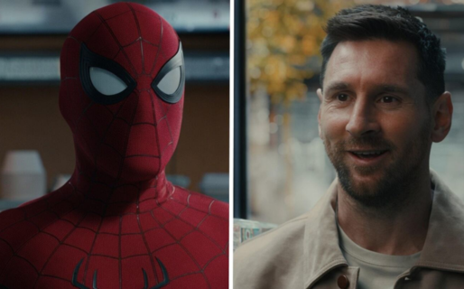 Entre superhéroes se entienden: Lionel Messi se encontró con Spiderman