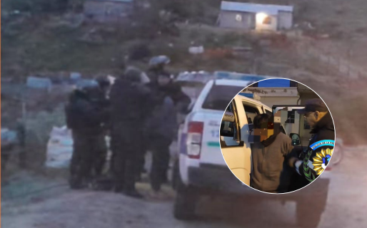 Iba de acompañante en un auto, lo identificaron en un control y quedó detenido