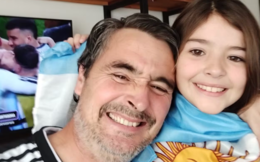 “No llores, papá”: la historia del payador y su hija que emocionaron al país con una canción para la Selección