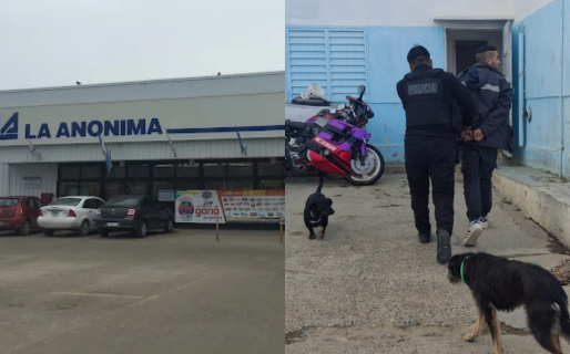 Intentó llevarse carne y dulces de un supermercado pero terminó retenido por la policía