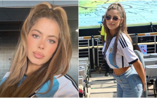 La exprofesora de Julián Álvarez apoyó a la Selección argentina en la final del Mundial con la camiseta de otro futbolista