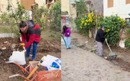 Vecinos realizaron una jornada de limpieza para recuperar un espacio público en el barrio 30 de Octubre
