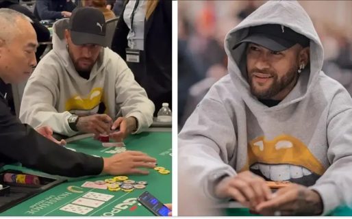Polémica en Brasil: la imagen de Neymar en un torneo de póker que se volvió viral y generó una ola de críticas