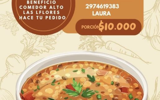 El Comedor Alto Las Flores lanza una venta de locro para recaudar fondos 