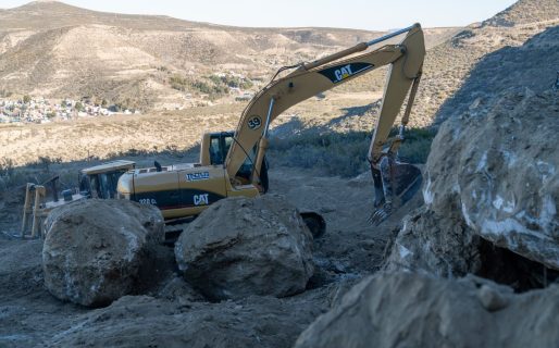 Avanza la estabilización del Cerro Hermitte: ya se removieron 30 mil metros cúbicos de material