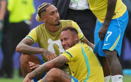 El llanto desgarrador de Neymar tras la eliminación de Brasil contra Noruega en el Mundial