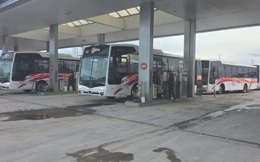 Rumbo a Comodoro: los nuevos colectivos de MR ya están en camino y pasaron por Sierra Grande