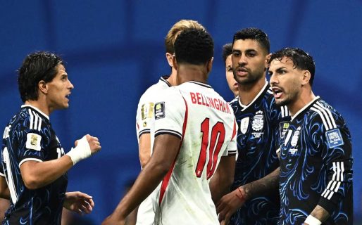 El fuerte cruce entre Leandro Paredes y Jude Bellingham que calentó el inicio del partido entre Argentina e Inglaterra